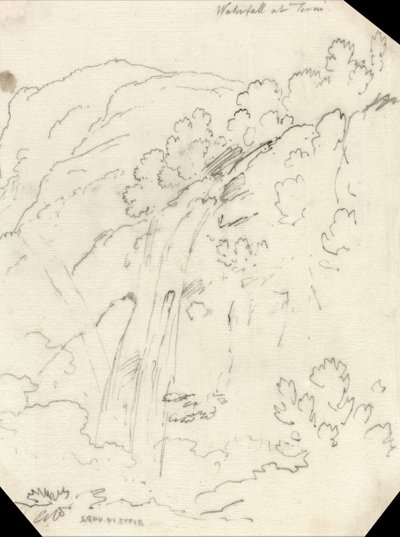 Wasserfall bei Terni von John Robert Cozens